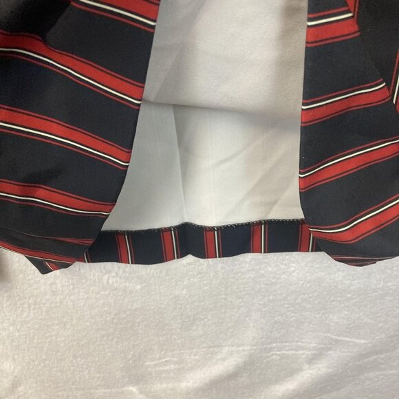 Insight Wide Leg Pants Womens 16 Navy Red Stripe High Rise Stretch Flowy Office - Picture 11 of 15